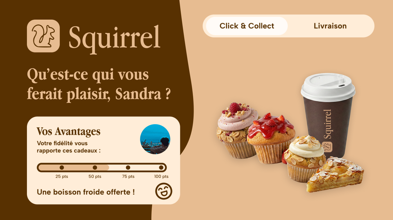 Image couverture de Squirrel Café, application de commande en ligne.